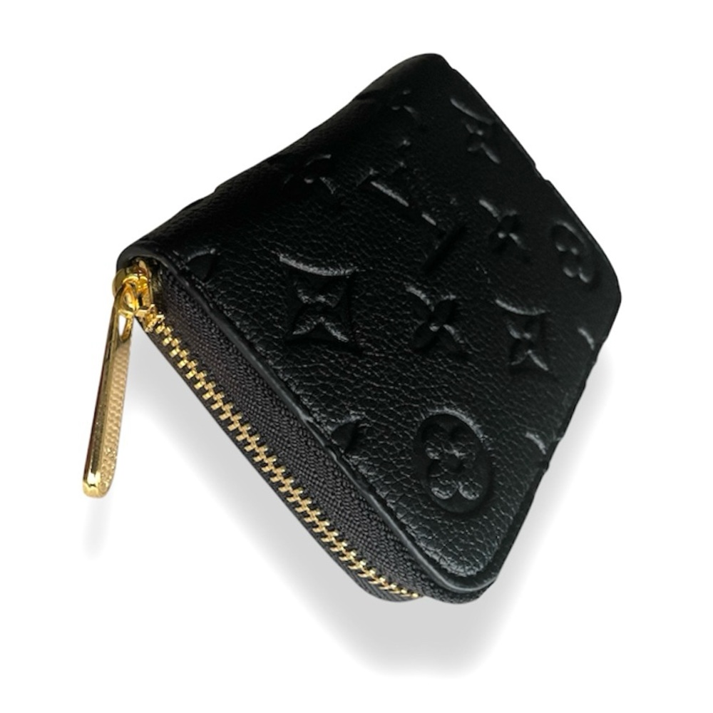 Black embossed LV wallet zip around with card slots - Picture 11 of 12